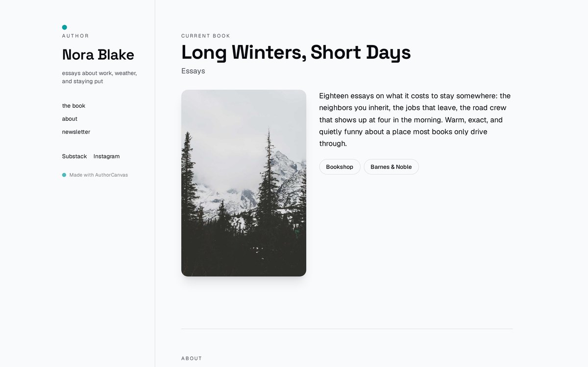 The Margin template as published on Nora Blake's site